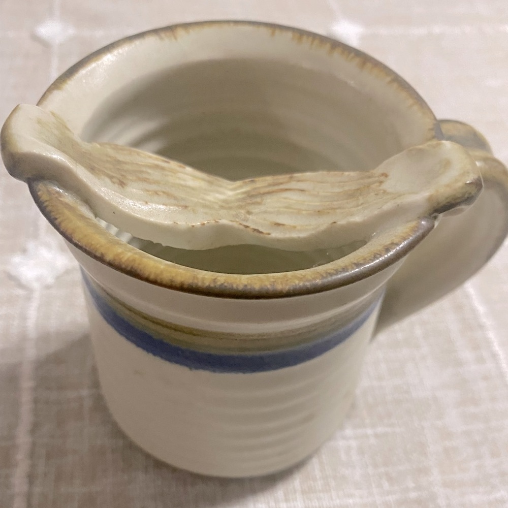 Pottery Mustache mug